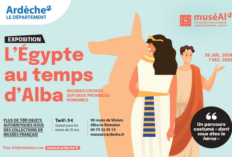 Exposition temporaire : “L’Egypte au temps d’Alba – Regards croisés sur deux provinces romaines” à Alba-la-Romaine - 0