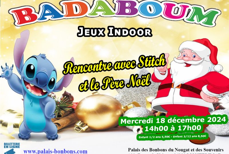 Rencontre avec Stitch et le Père Noël à Badaboum ! à Montélimar - 0